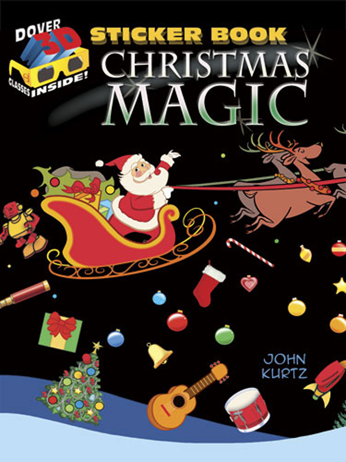 3-D Sticker Book--Christmas Magic