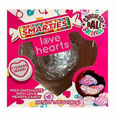 Smarties Love Hearts Chocolate Ball