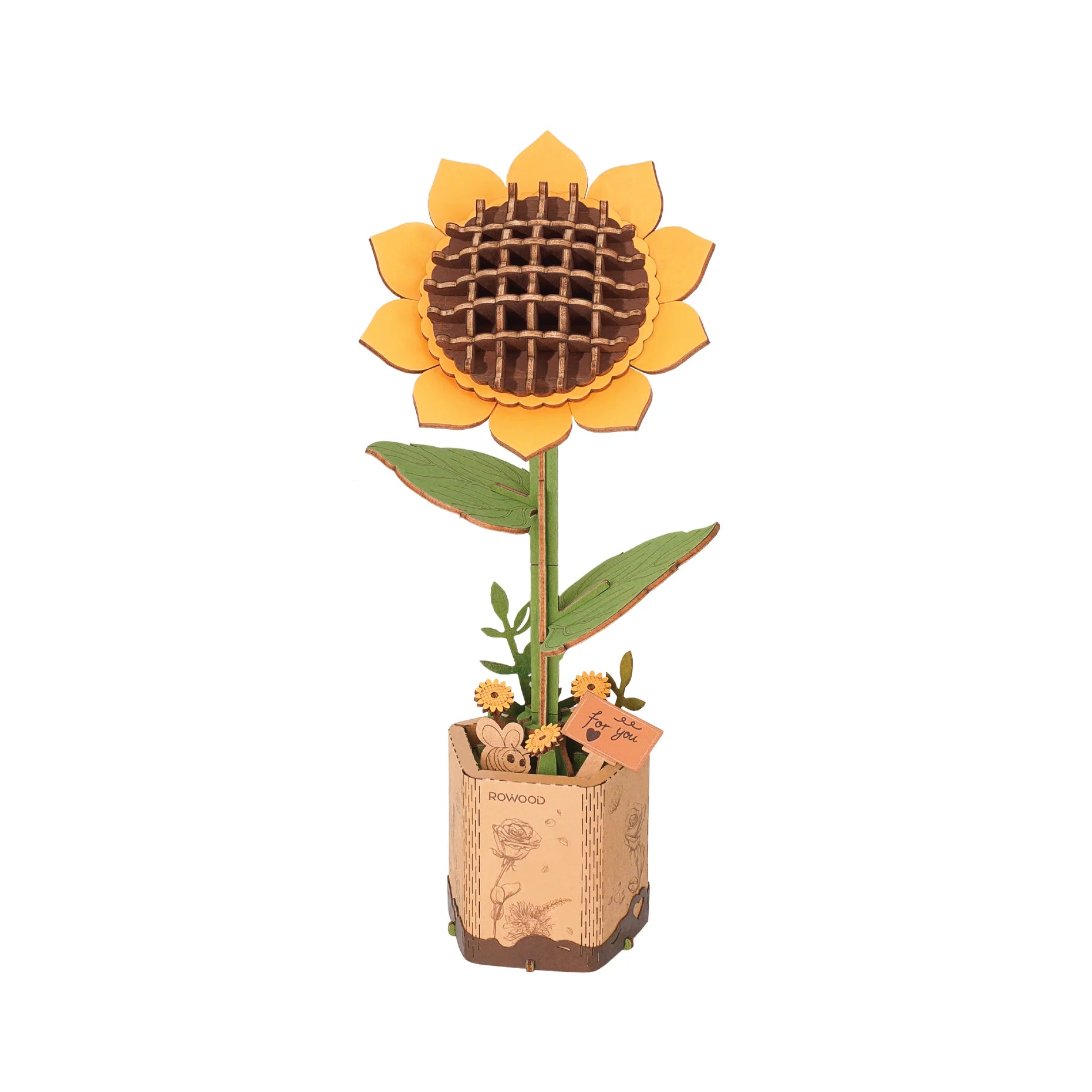 Wooden Sunflower Puzzle DIY