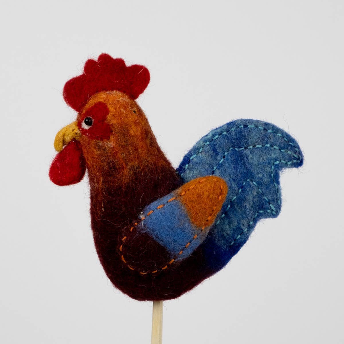 Rooster Felt Finger Puppet