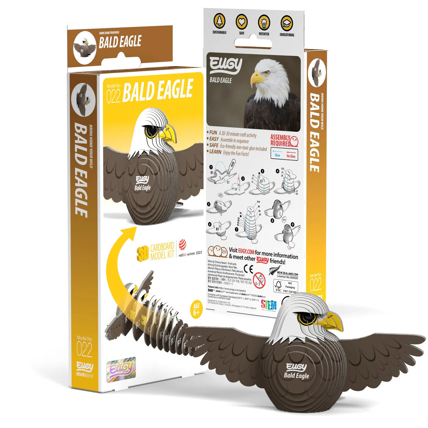 EUGY 3D Puzzle - Bald Eagle