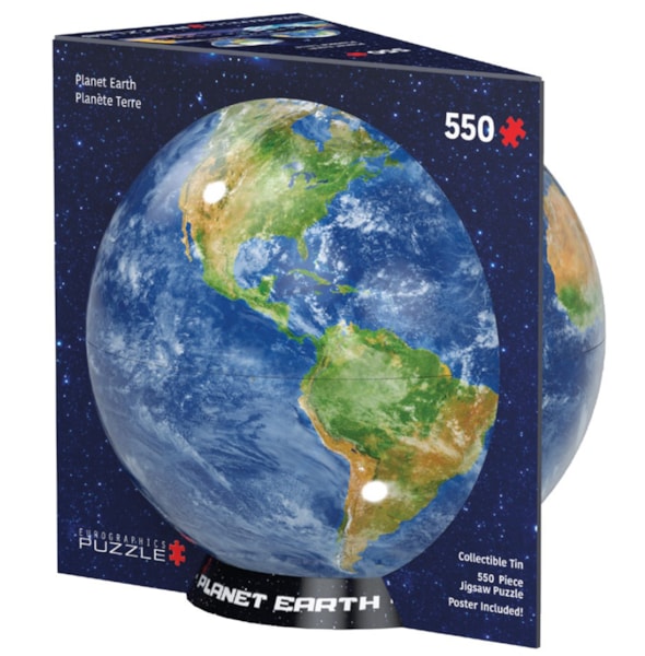 Planet Earth Puzzle in Tin