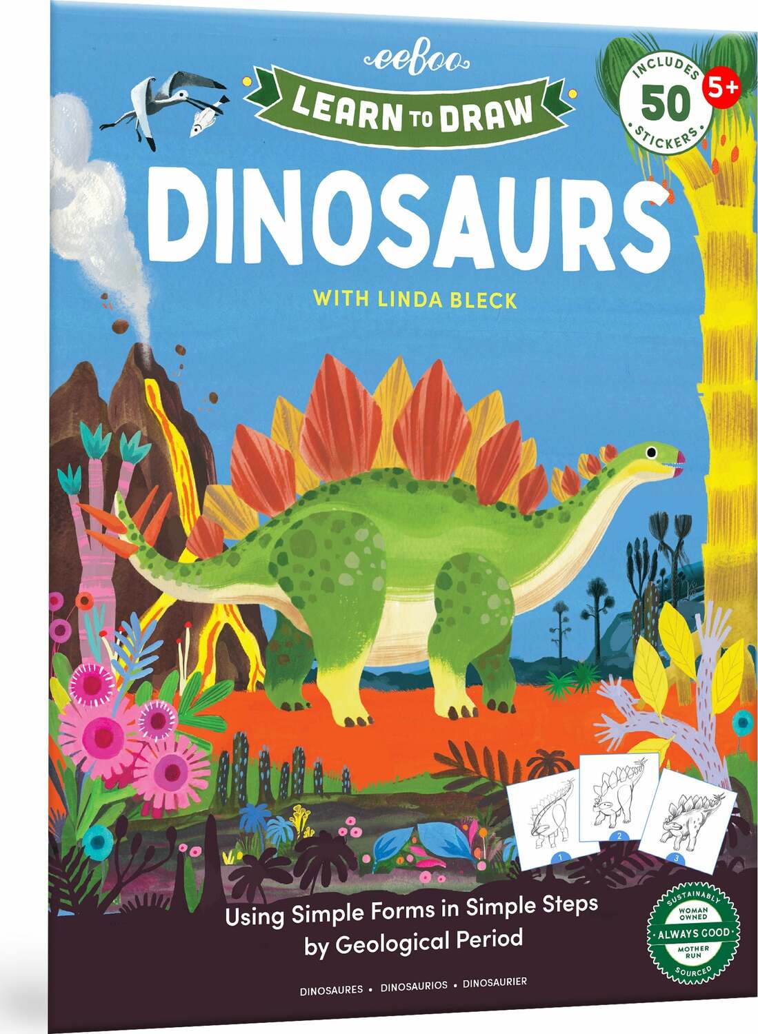 Learn to Draw Dinosaurs (Art book with Stickers)