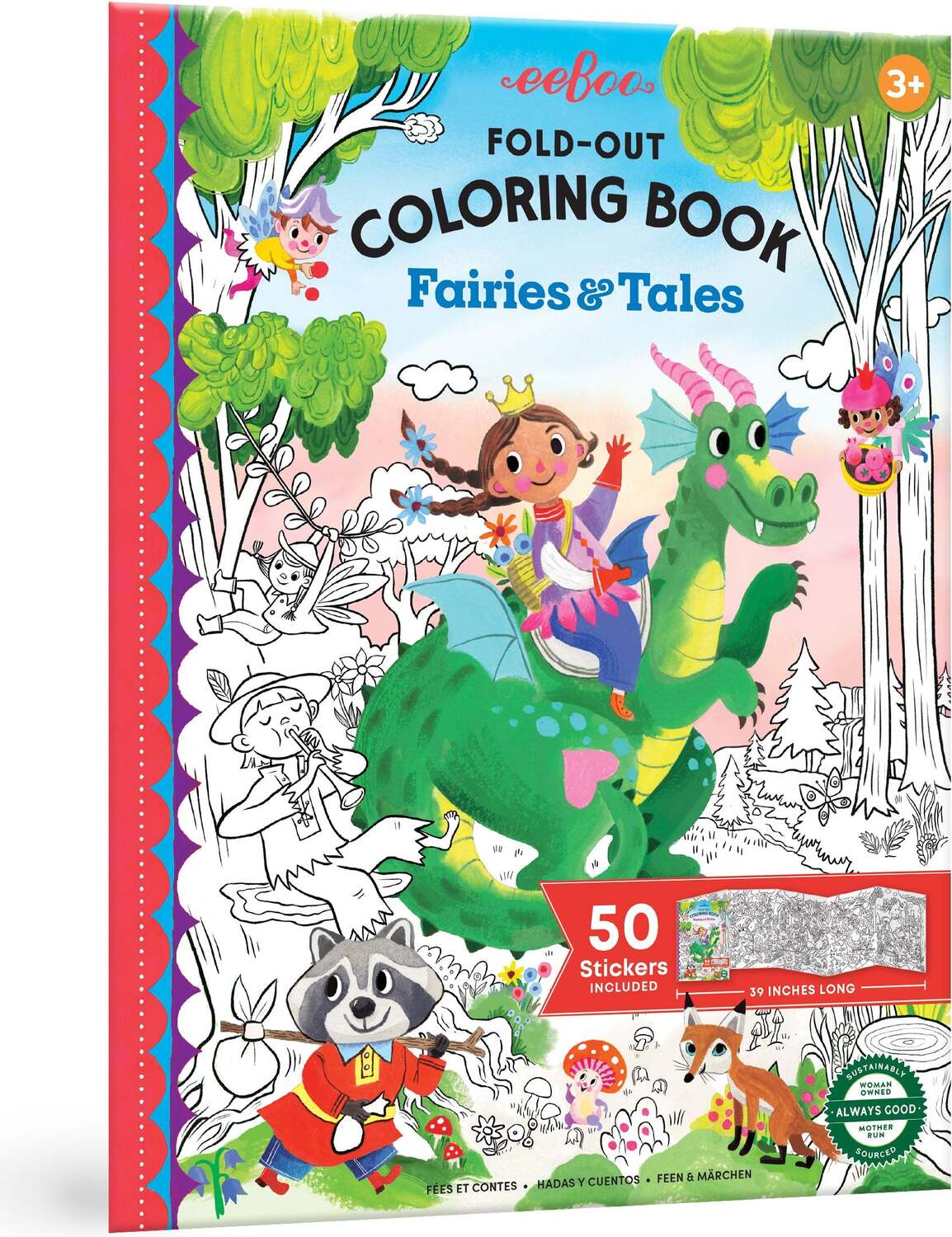 Fairies and Tales (fold-out coloring book with stickers)