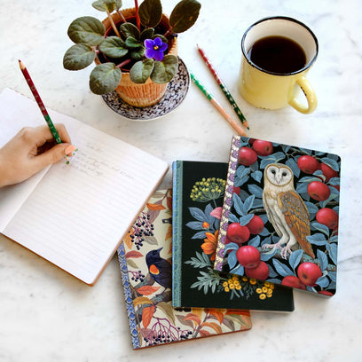 Autumn Blackbirds (luxe gilded journal)