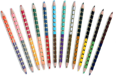 Fawn & Sun 12 Double Sided Color Pencils