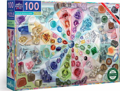 Love of Crystals & Gems (100 piece puzzles)