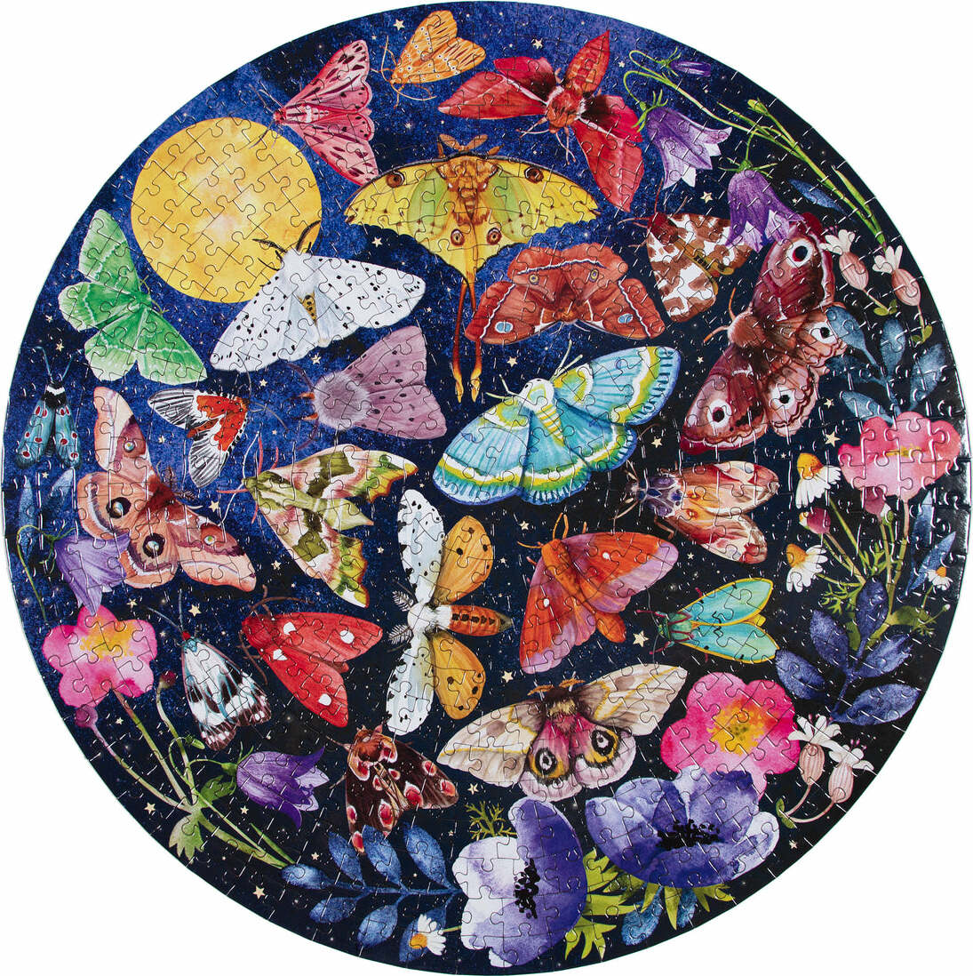 Moths (500 piece round puzzles)
