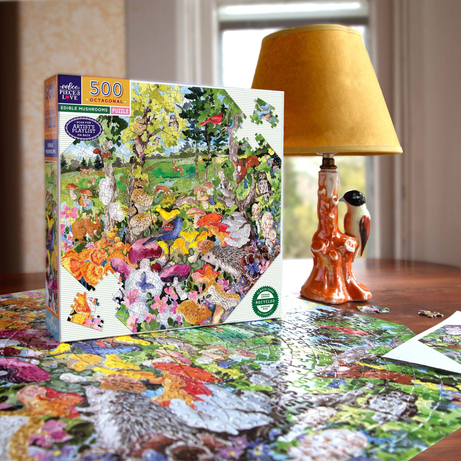 Edible Mushrooms (500 piece octagon puzzles)
