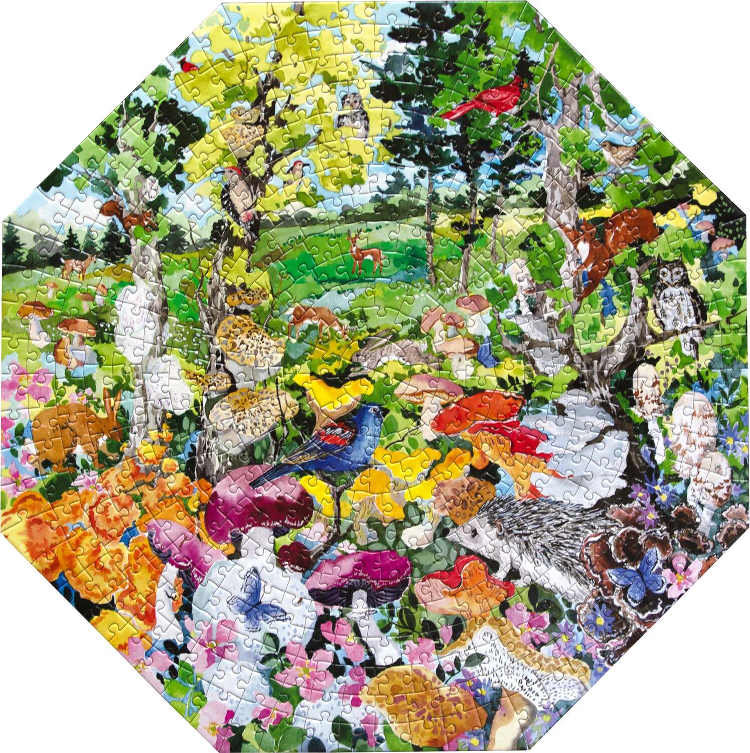 Edible Mushrooms (500 piece octagon puzzles)
