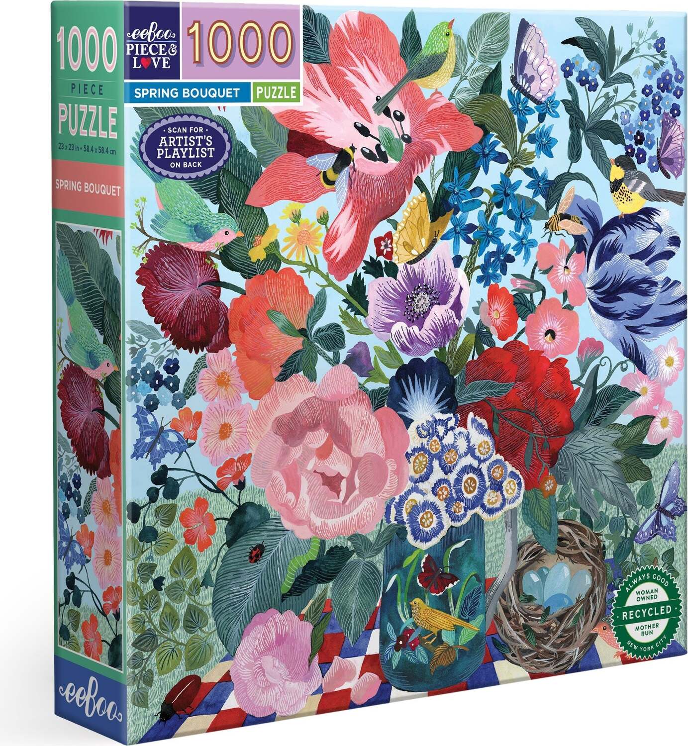 Spring Bouquet (1000 piece square puzzles)