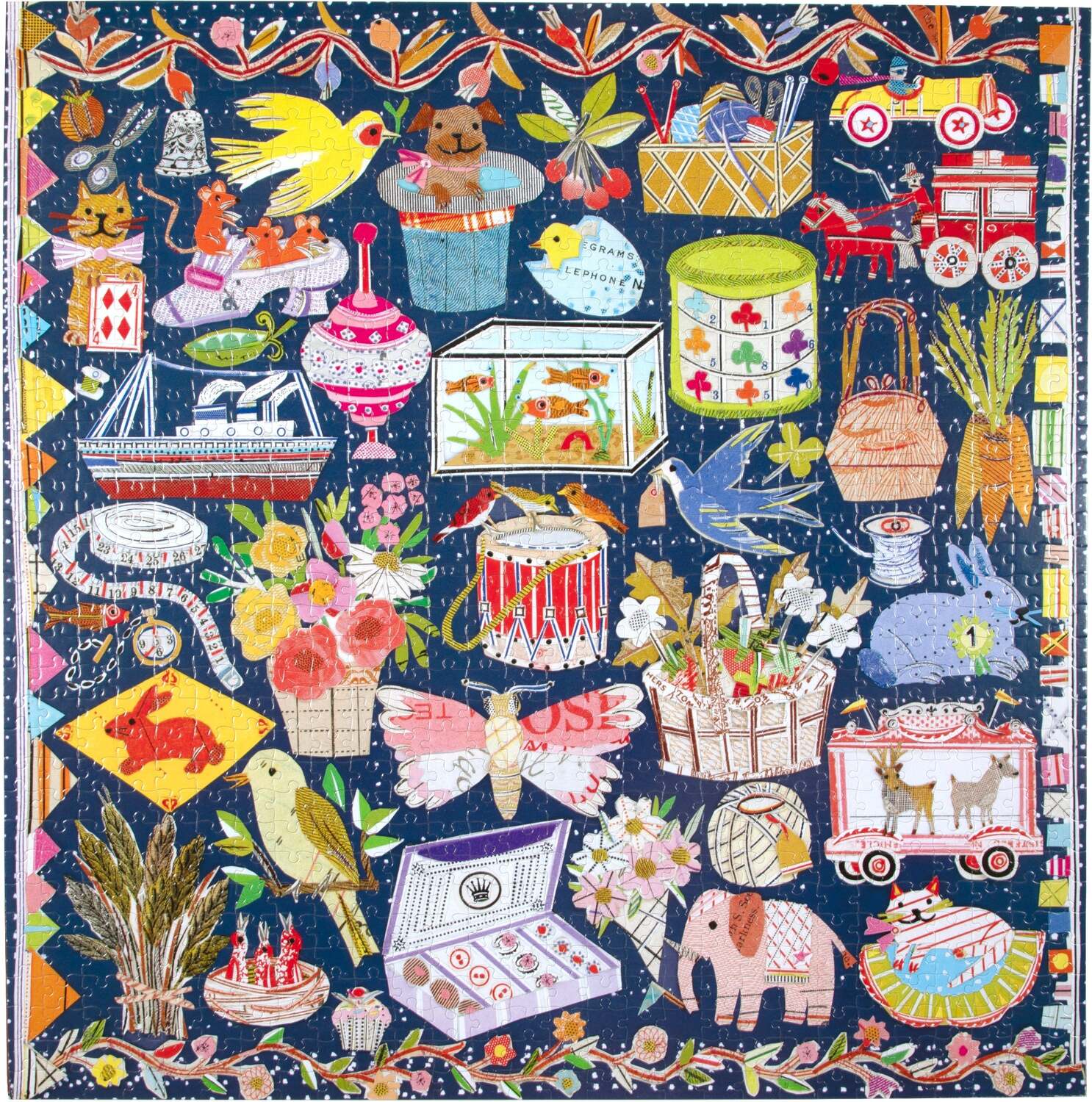 The Cat & The Yarn (1000 piece square puzzles)