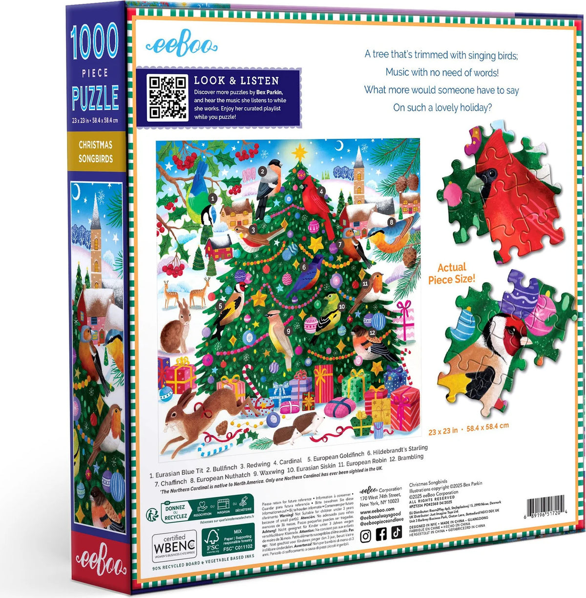 Christmas Songbirds 1000 pc Puzzle