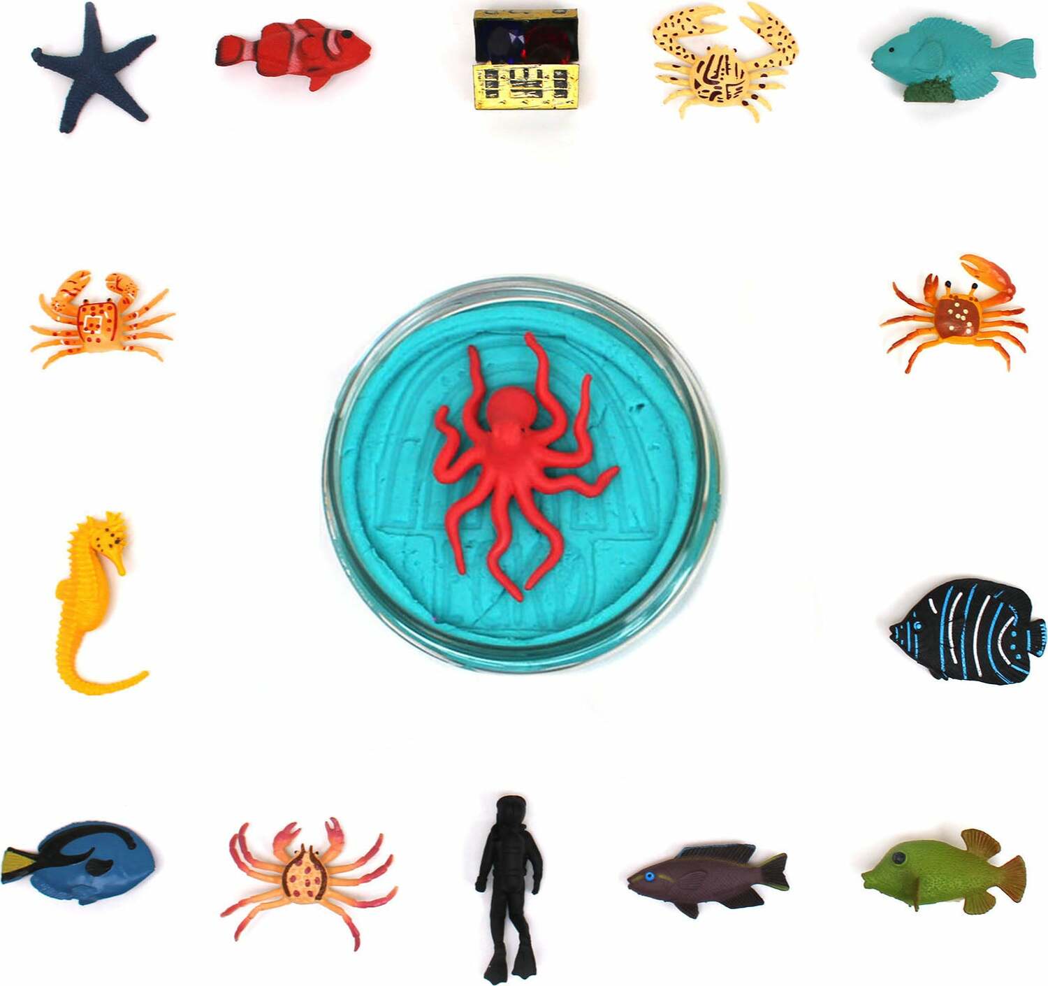 Ocean (Blue Hawaiian) Hidden Surprise KidDough - 4 oz
