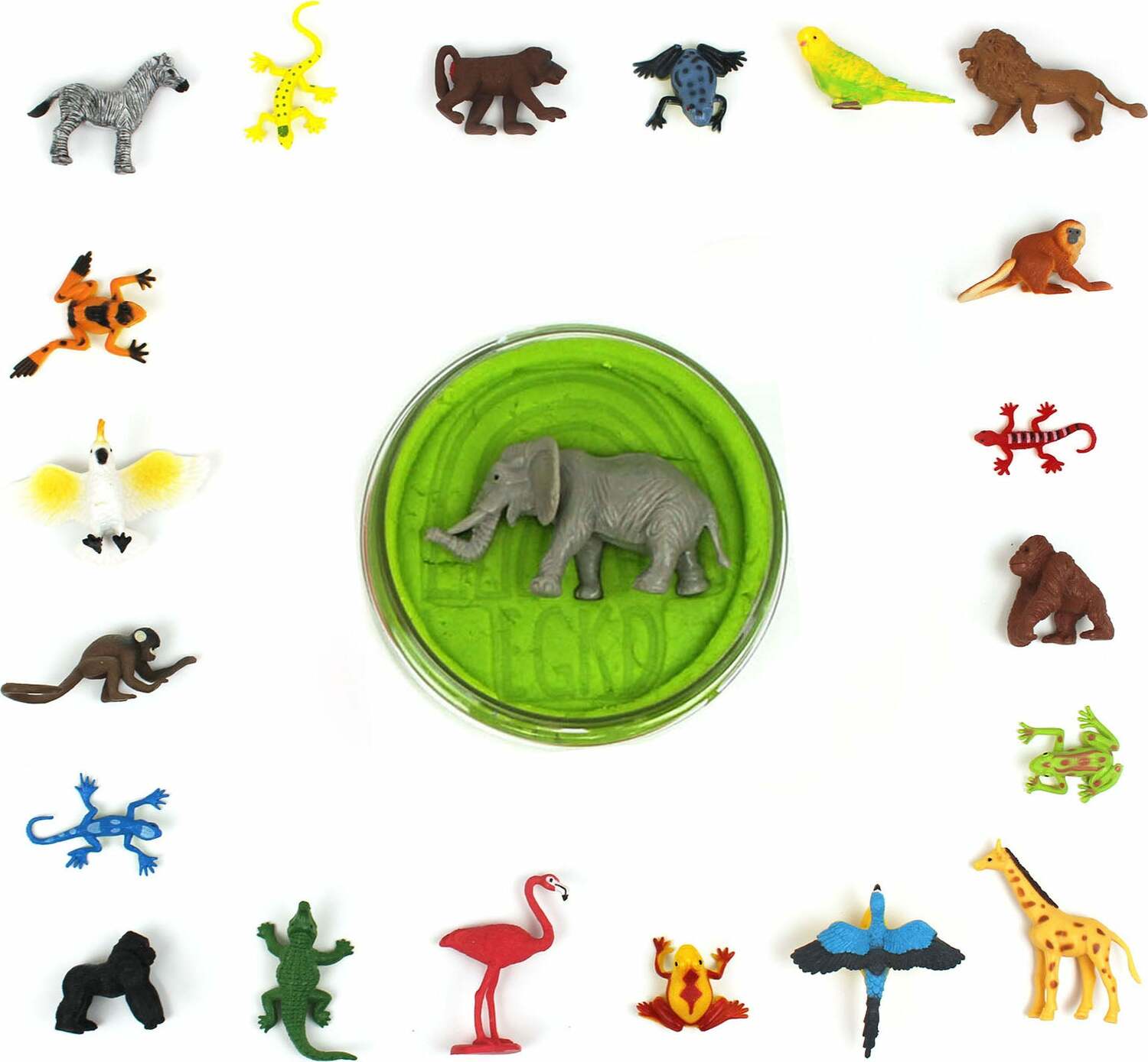 Wild Animal (Watersmellon) Hidden Surprise KidDough - 4 oz