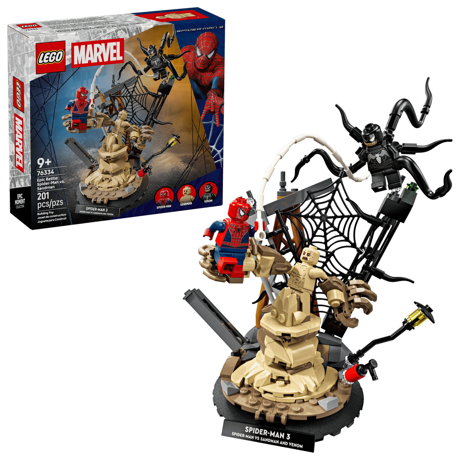 Lego Spider Man vs Sandman