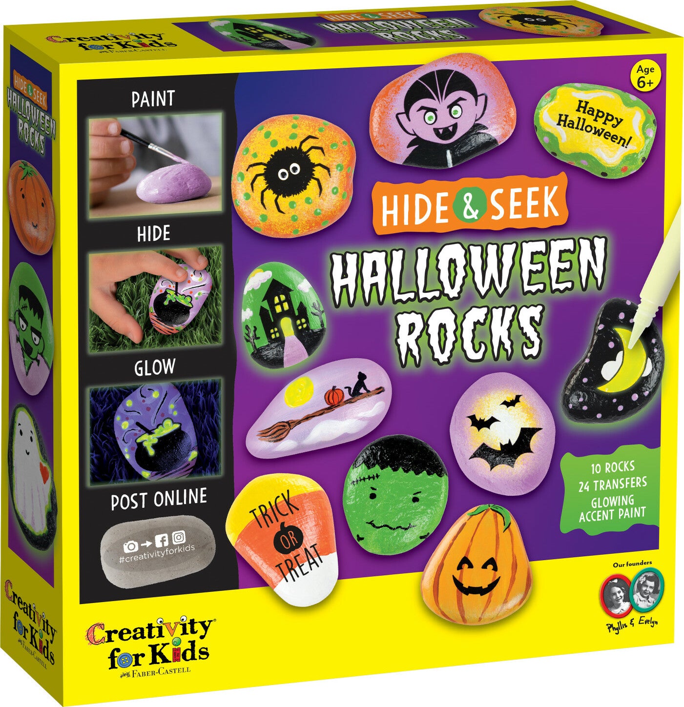 Halloween Hide & Seek Rock Painting