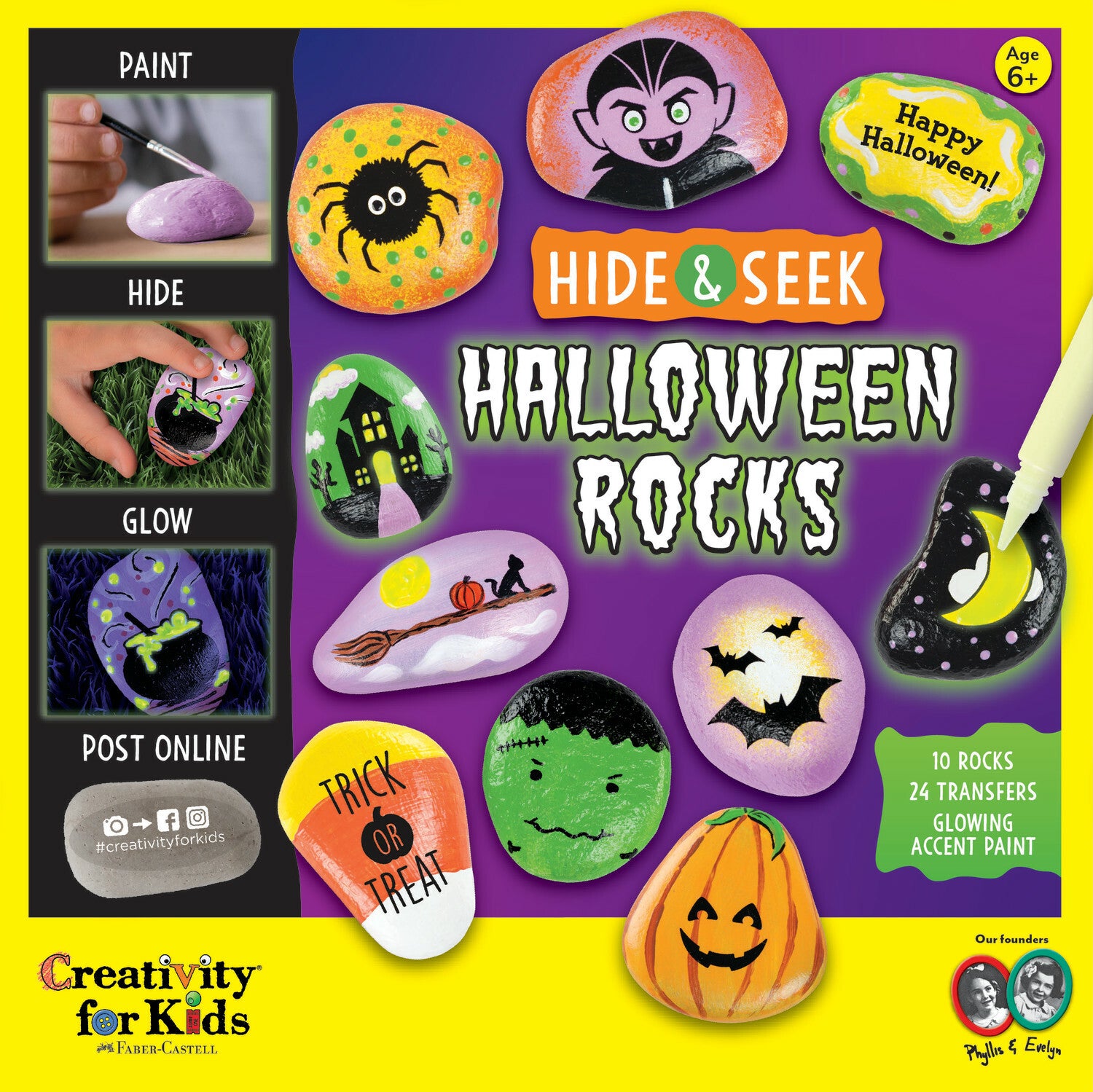 Halloween Hide & Seek Rock Painting