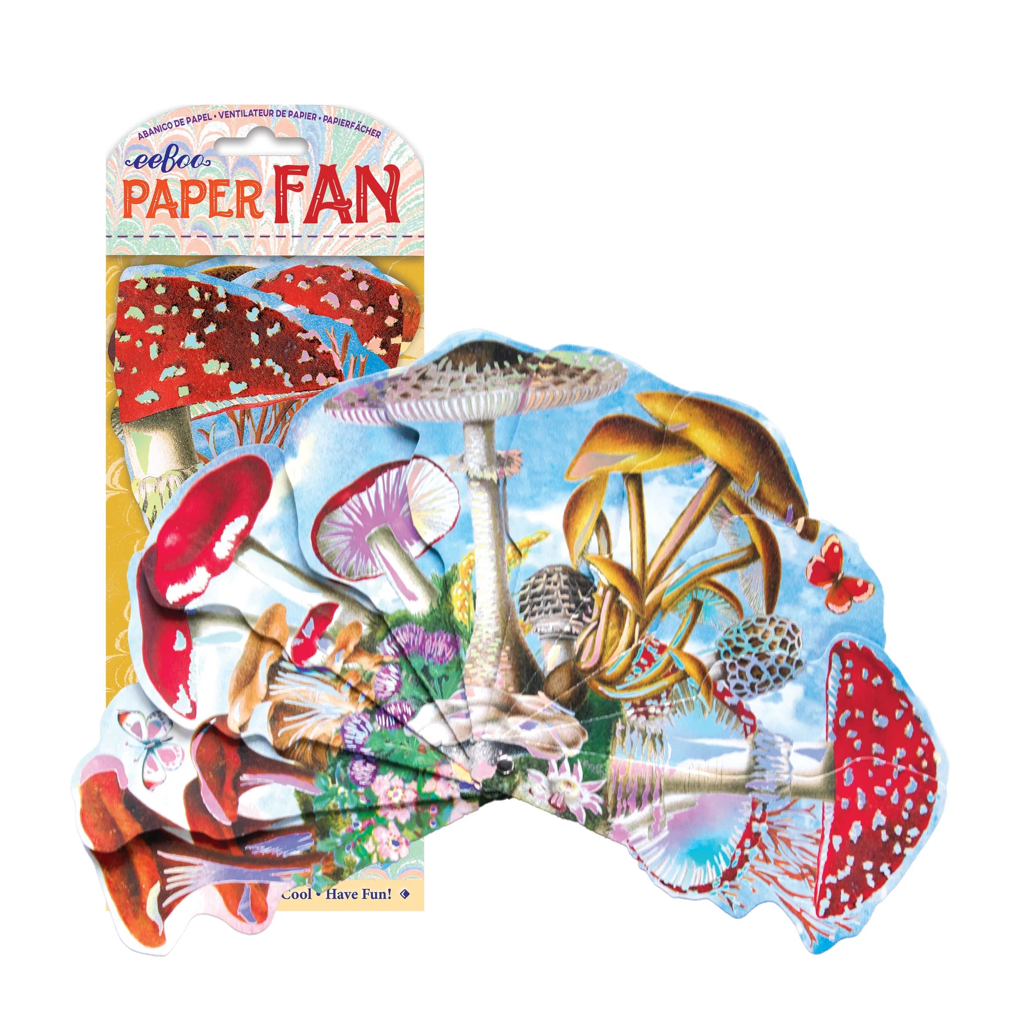 Artist Paper Fan- Mushroom