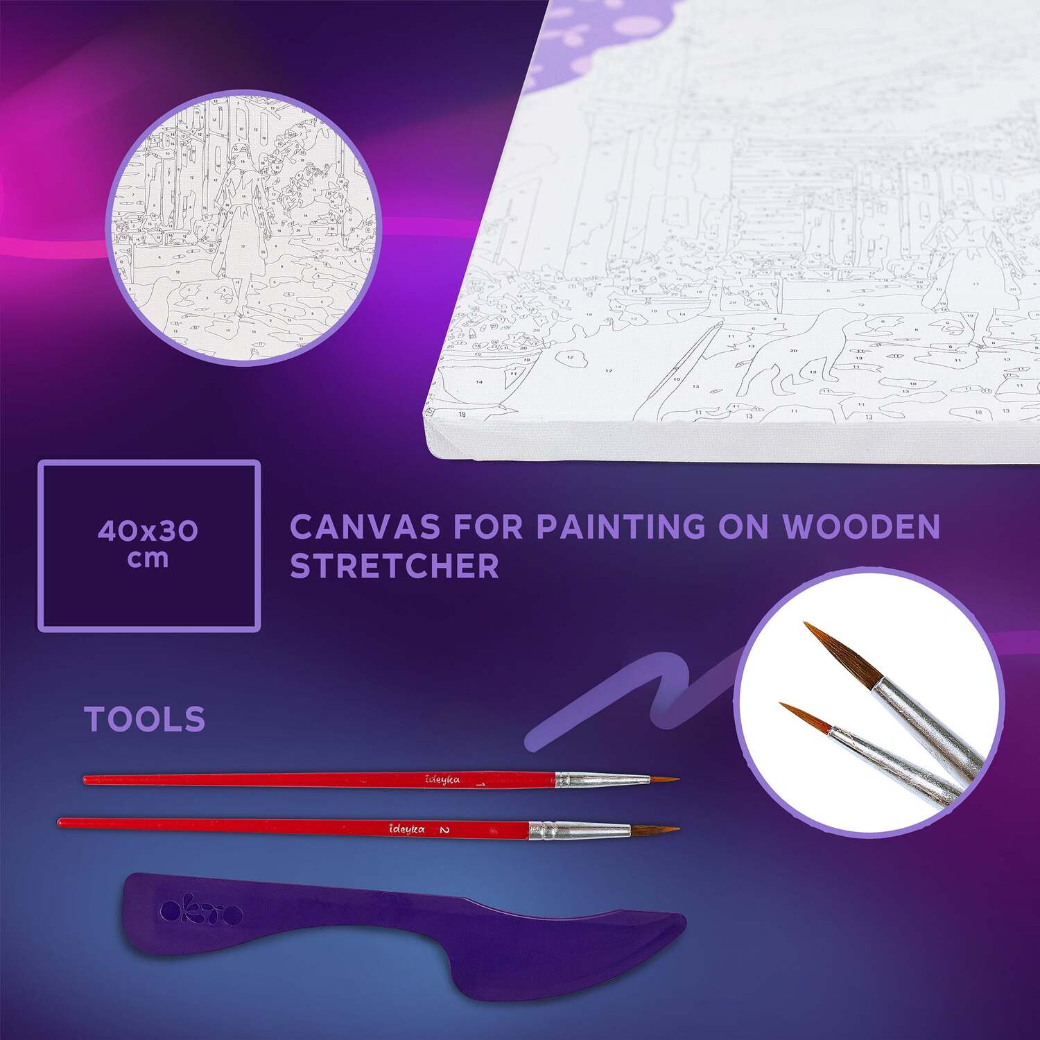 OKTO Air-Dry Clay 3D Painting Kit - Kit Lemon Weekend (11.8 x 15.7 in)