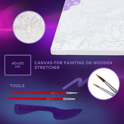 OKTO Air-Dry Clay 3D Painting Kit - Kit Lemon Weekend (11.8 x 15.7 in)