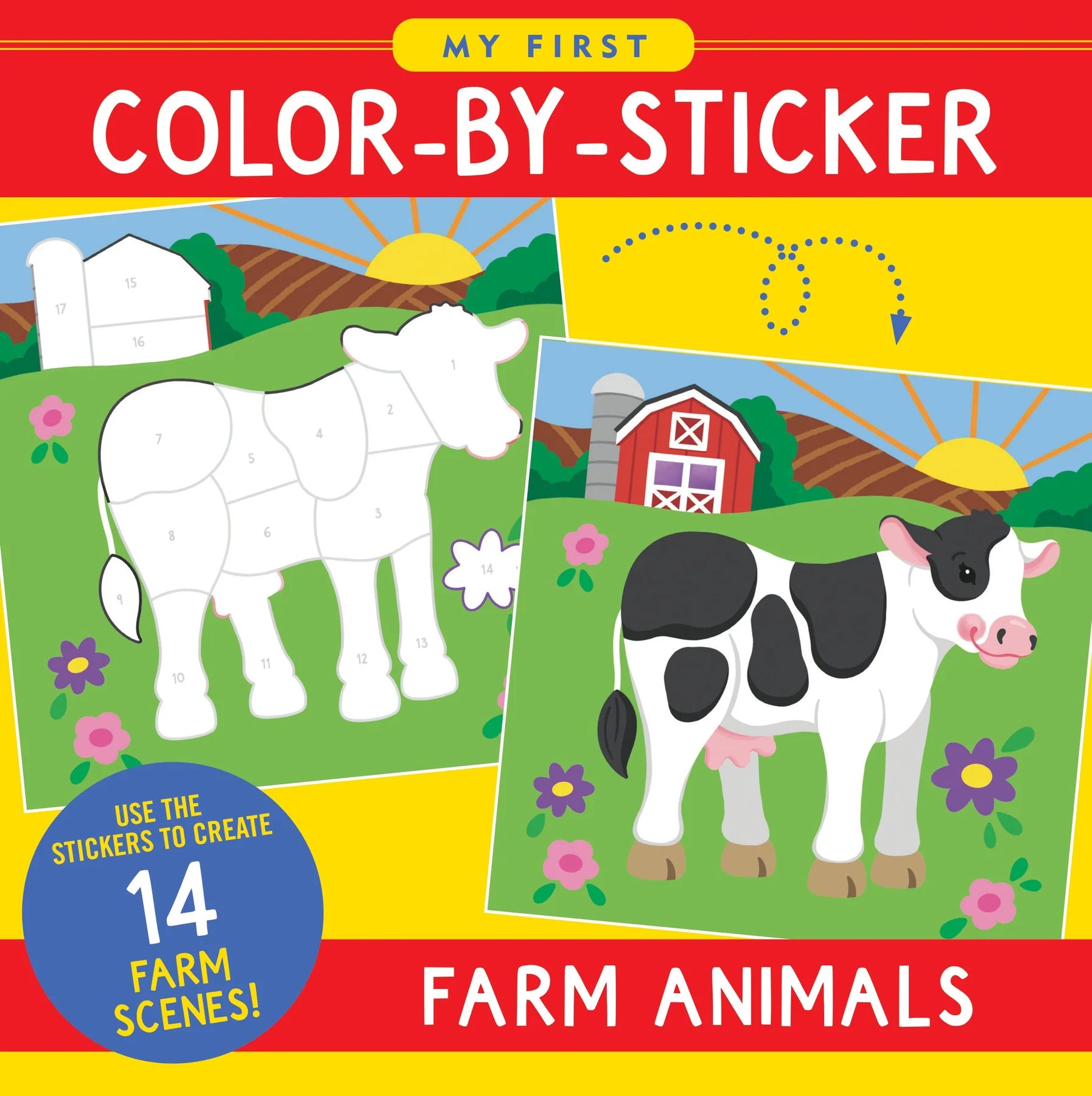 Color By Sticker: Farm Animals