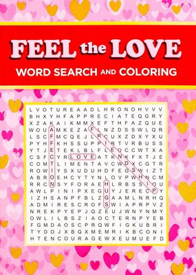 Feel the Love Word Search and Coloring Book