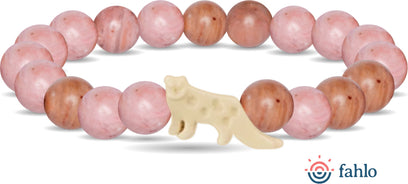 Fahlo Snow Leopard Tracking Bracelet - Wildflower Pink 