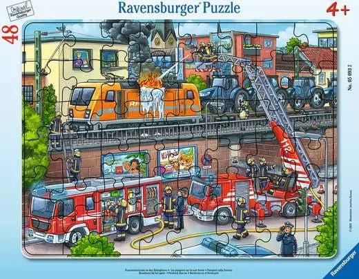 Firetruck Rescue Puzzle, 48 pc