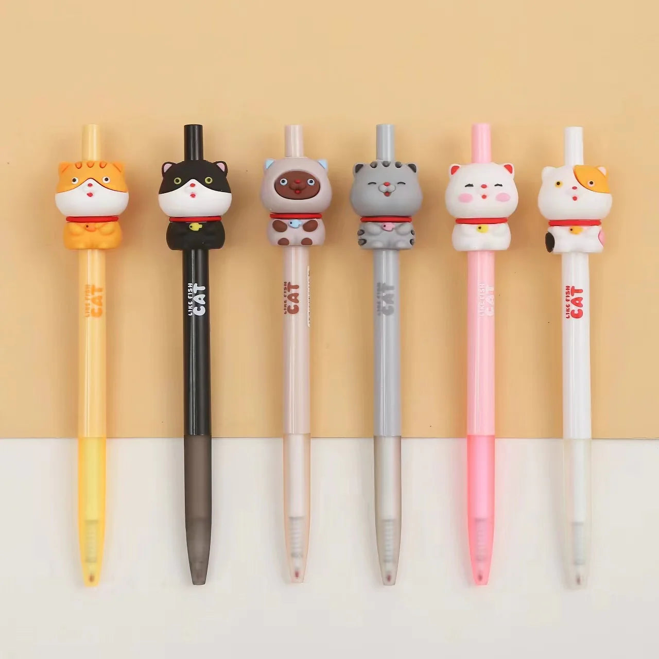 Cat Retractable Gel Pen