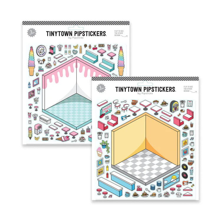 Floats and Fries Isometric Stickers