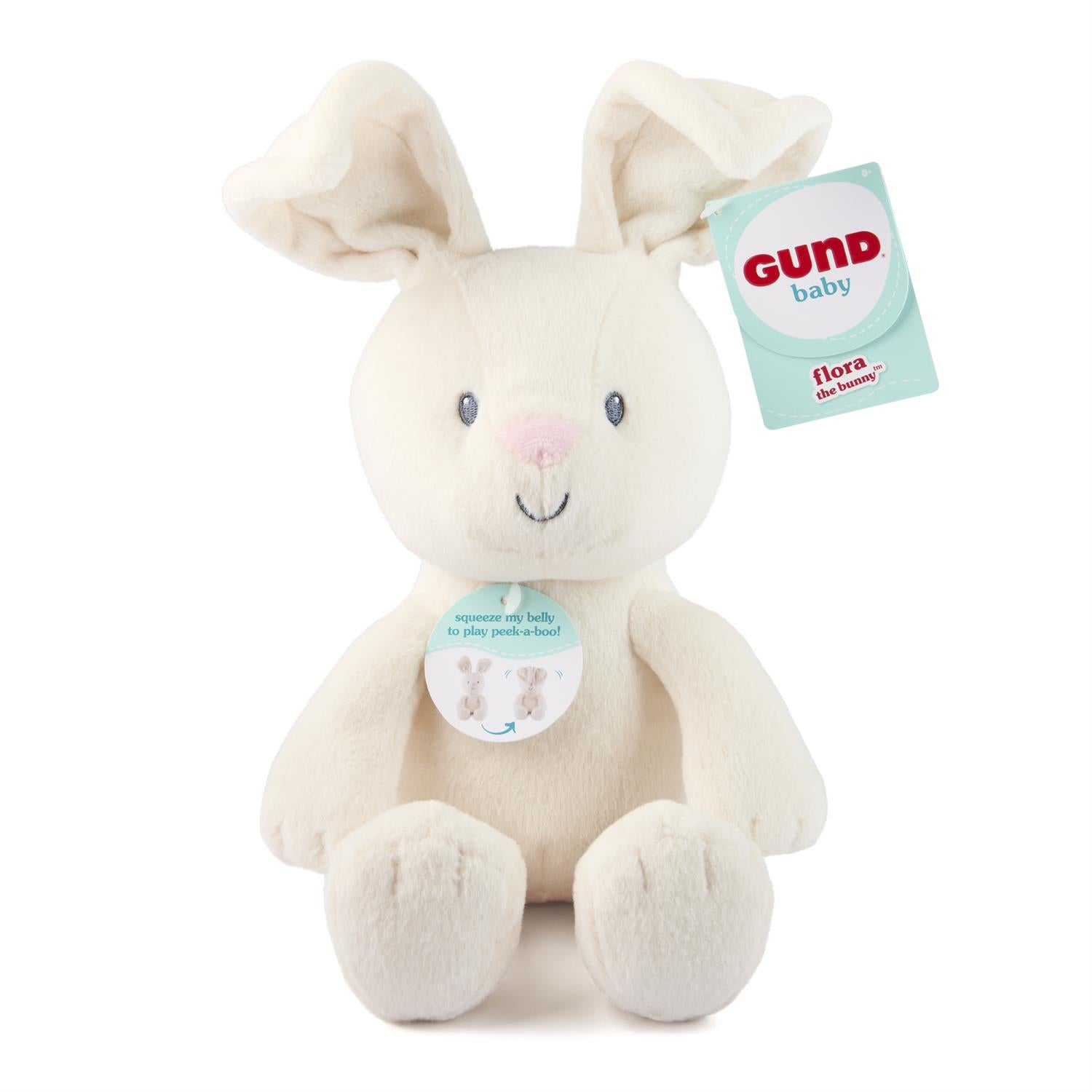 Peek-a-Boo Flora the Bunny, 7"
