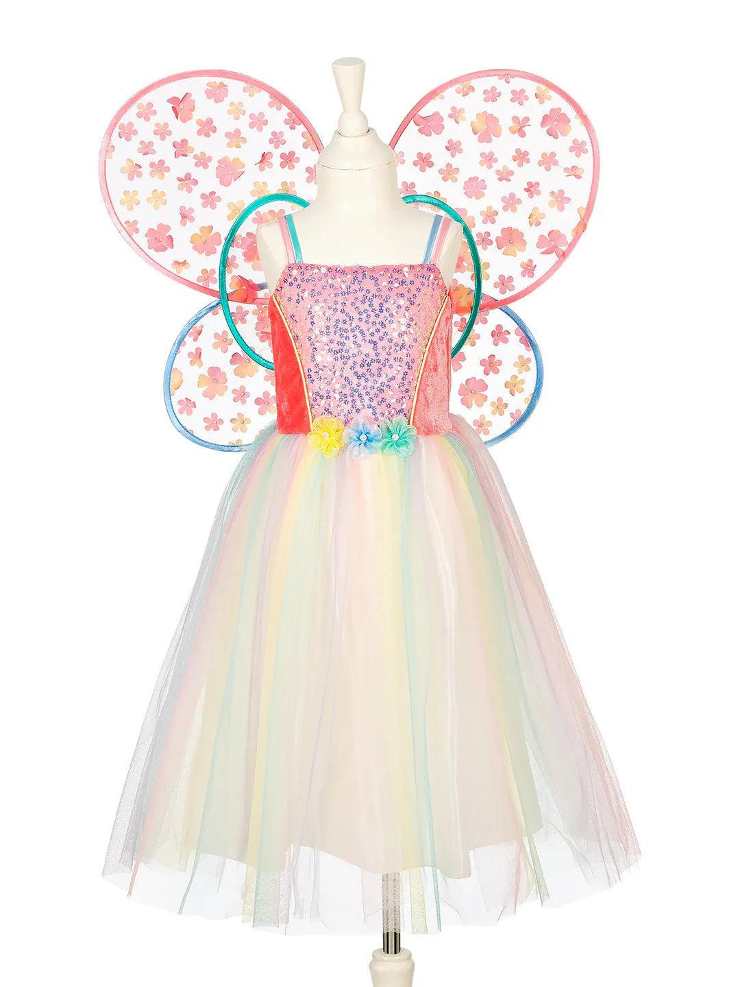 Flora Rainbow Winged Dress 3-4yr