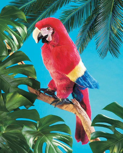 Macaw, Scarlet Hand Puppet