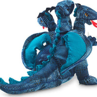 Dragon, Three-Headed - Blue Hand Puppet