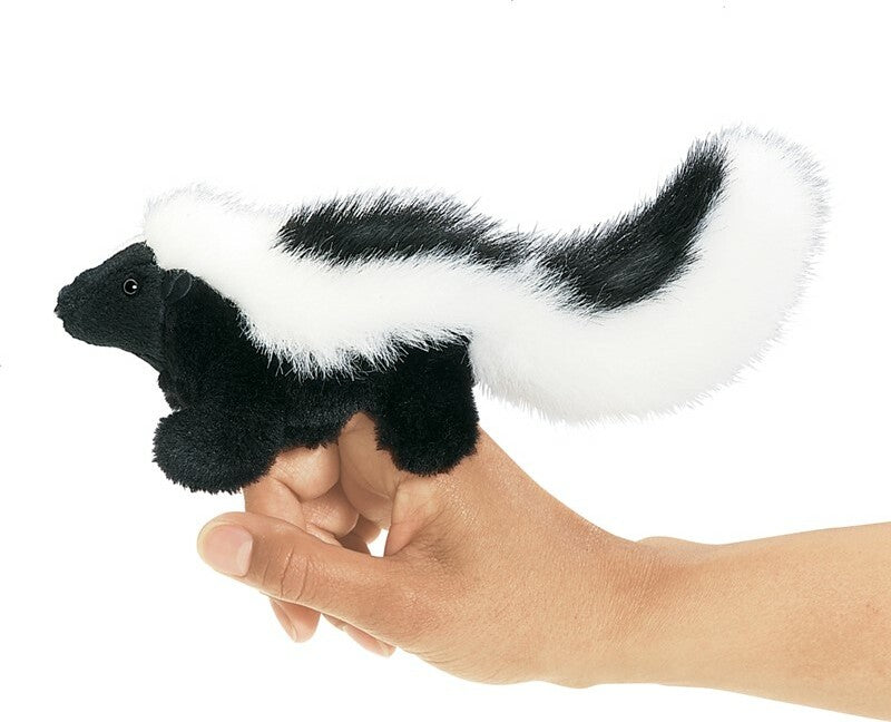 Mini Skunk Finger Puppet