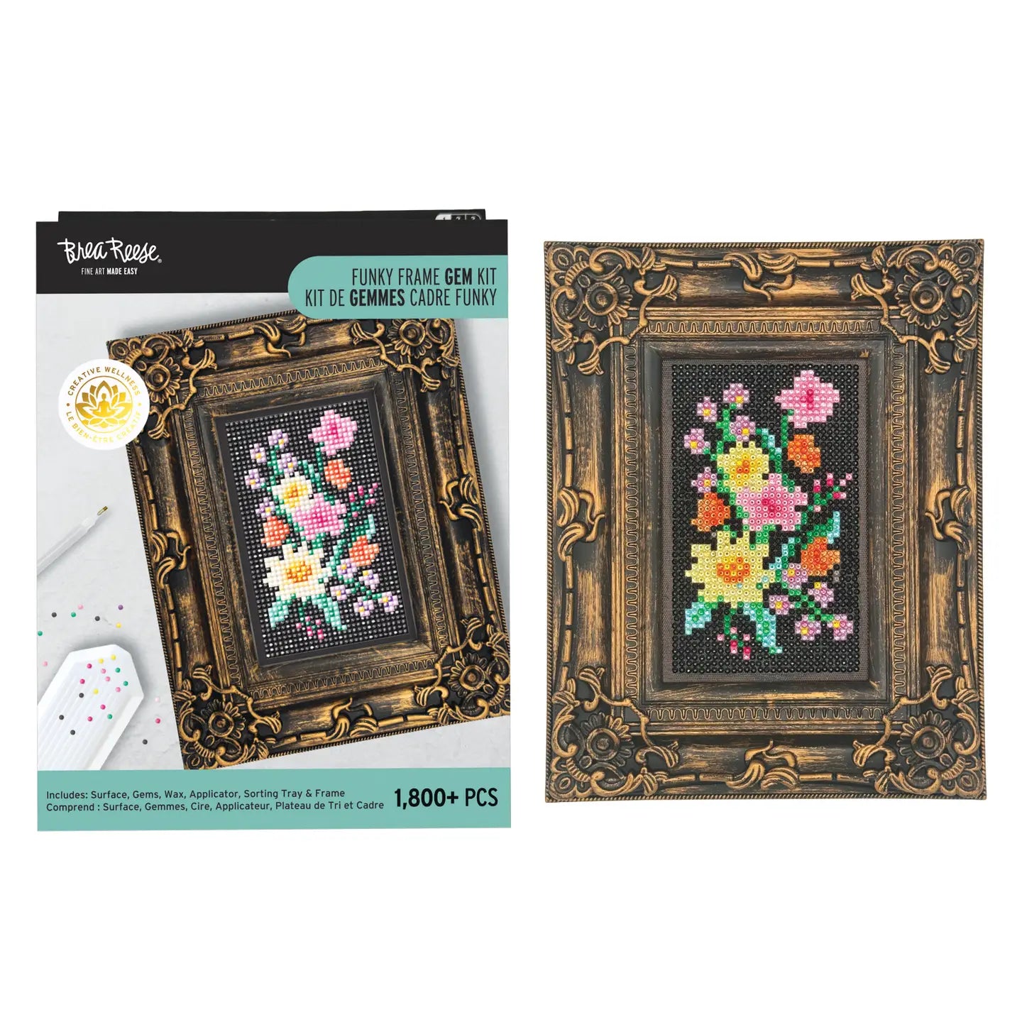 Funky Frame Gem Art Kit - Flowers
