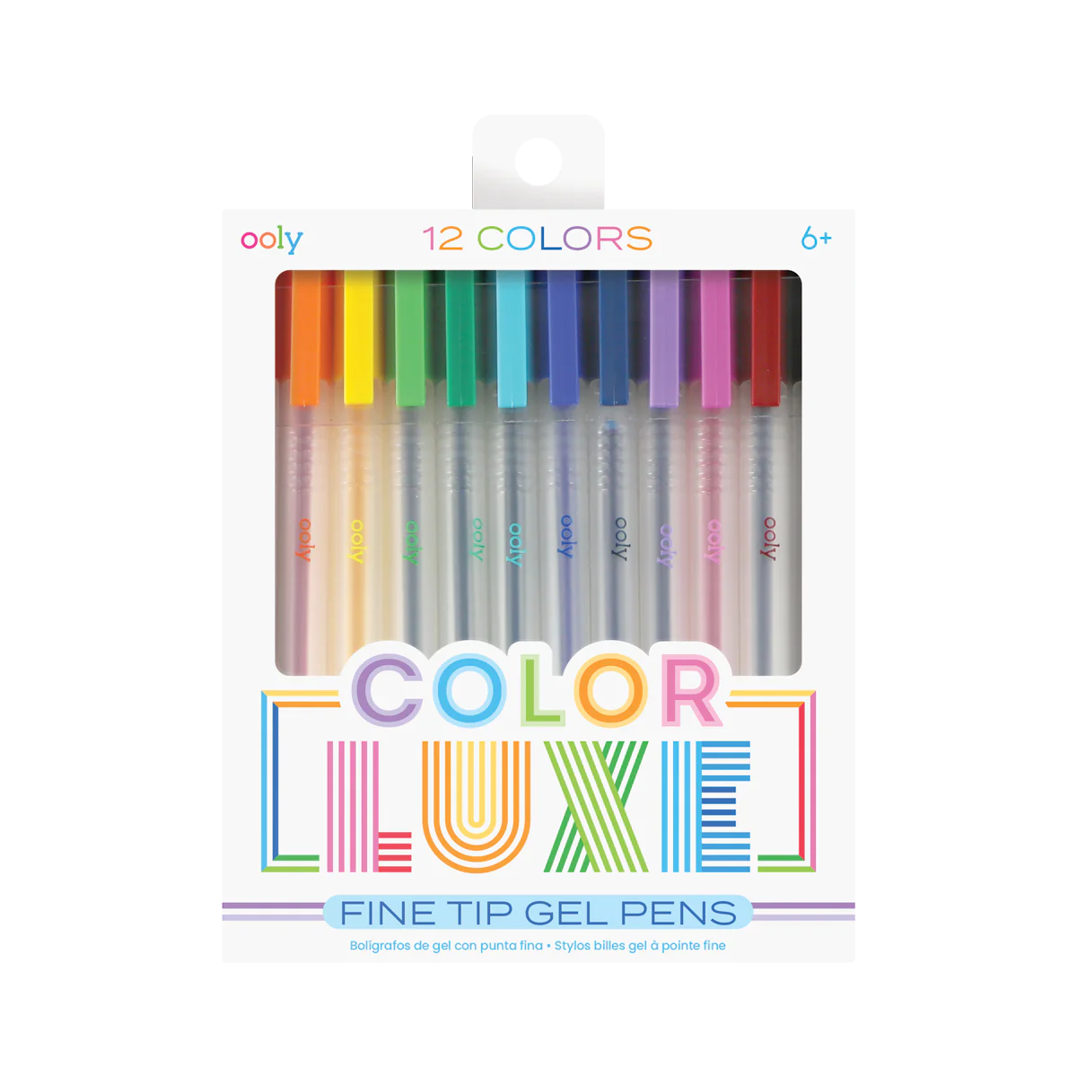 Color Luxe Fine Tip Gel Pens, set of 12