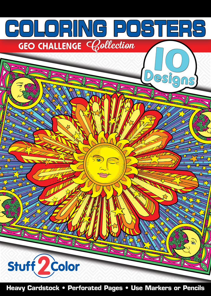 Geo Challenge Coloring Book