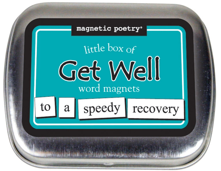 Little Box of Words Magnetic Poetry Kit - Get Well