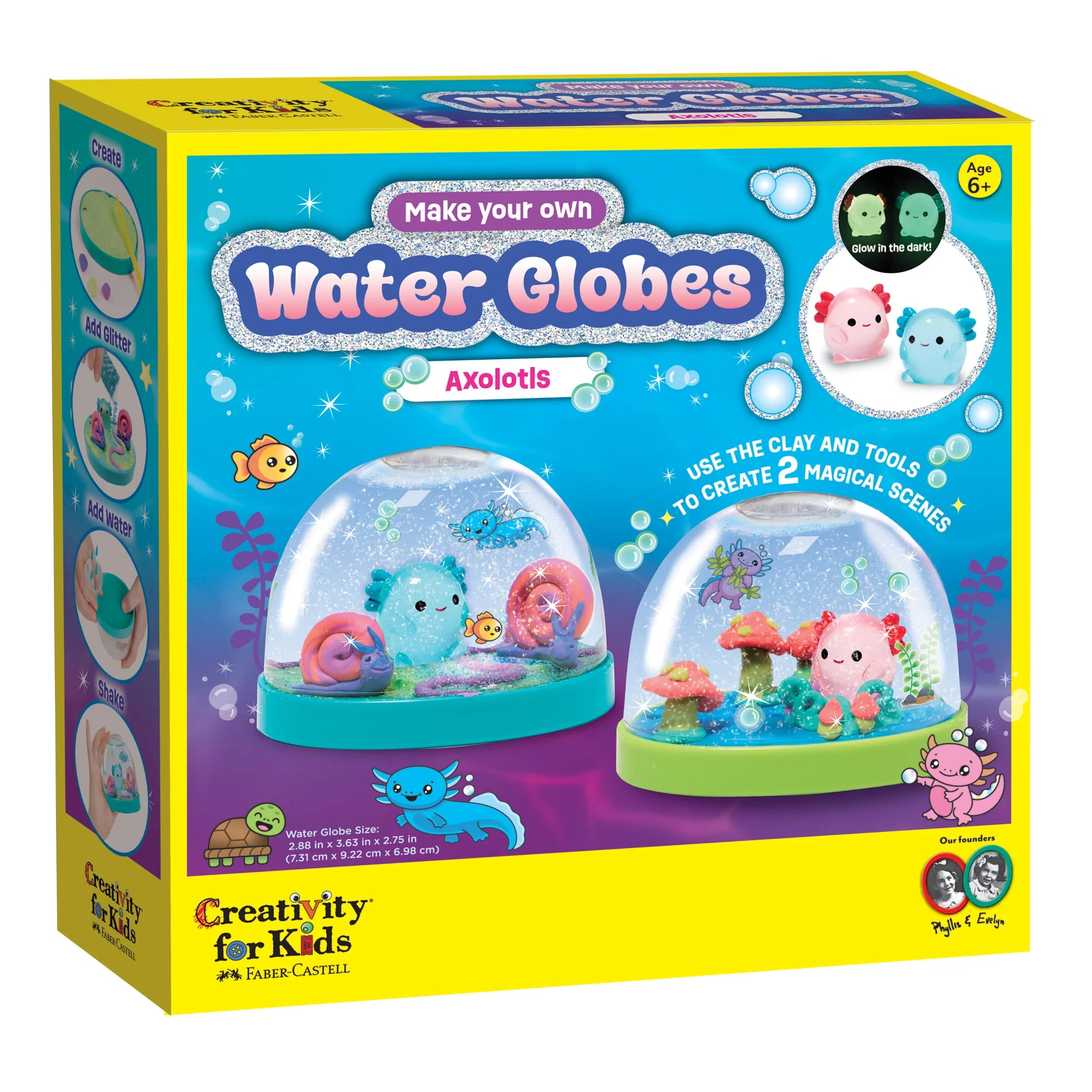 MYO Water Globes Axolotls