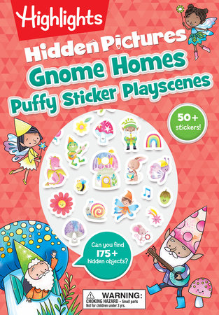 Gnome Homes - Hidden Pictures Puffy Sticker Book