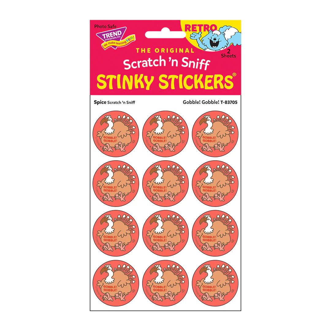 Scratch n Sniff Stickers -Gobble!