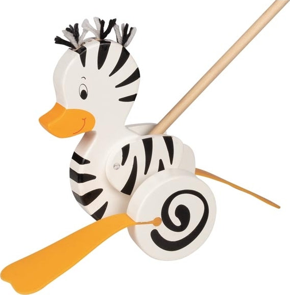 Push Along Animal - Zebra Duck