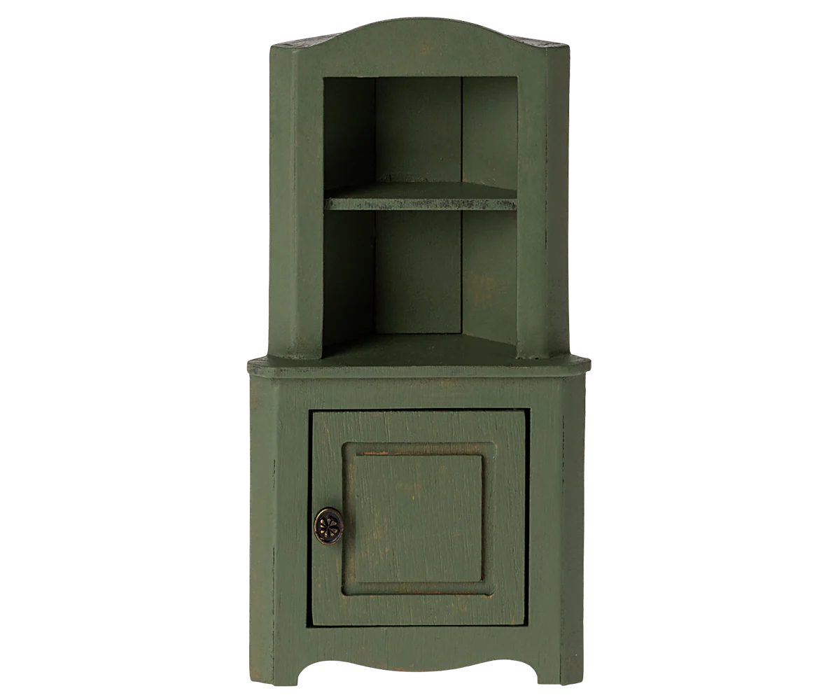 Mouse Corner Cabinet - Dark Green