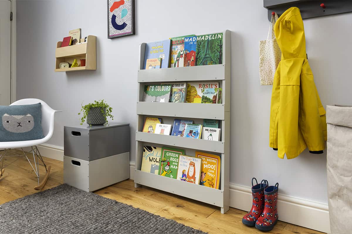 Tidy Books Bookcase - Pale Grey