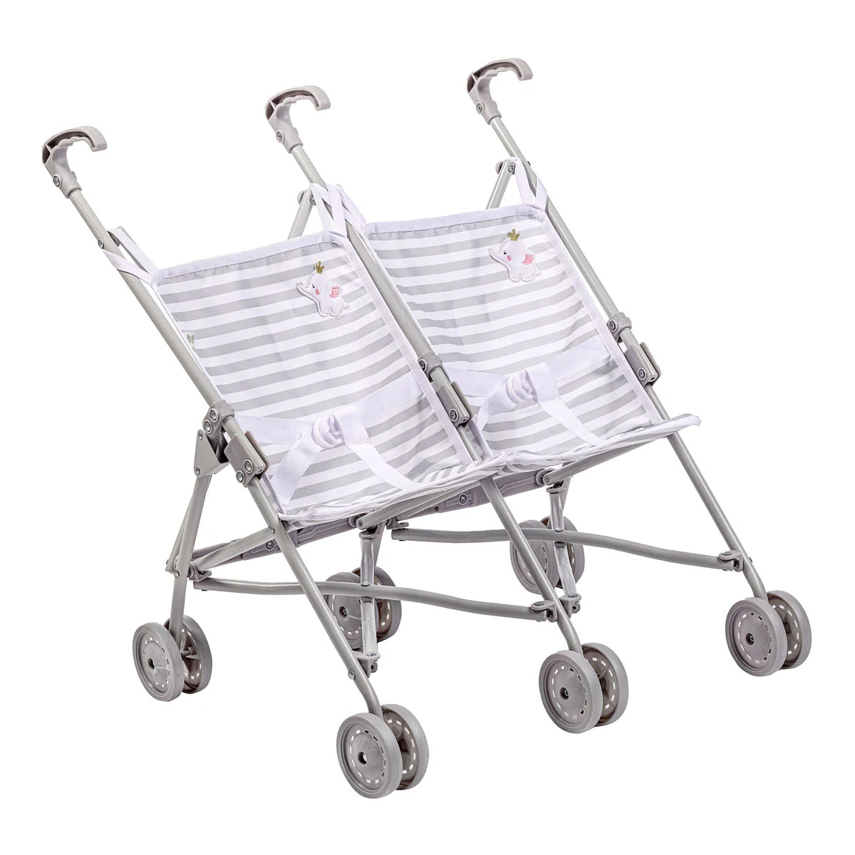 Twin Umbrella Stroller - Elephant/Grey