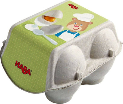 Wooden Eggs with Removable Yolk Play Food