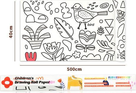 Childrens Drawing Rolling Paper - Nature ( 16.4 feet!)