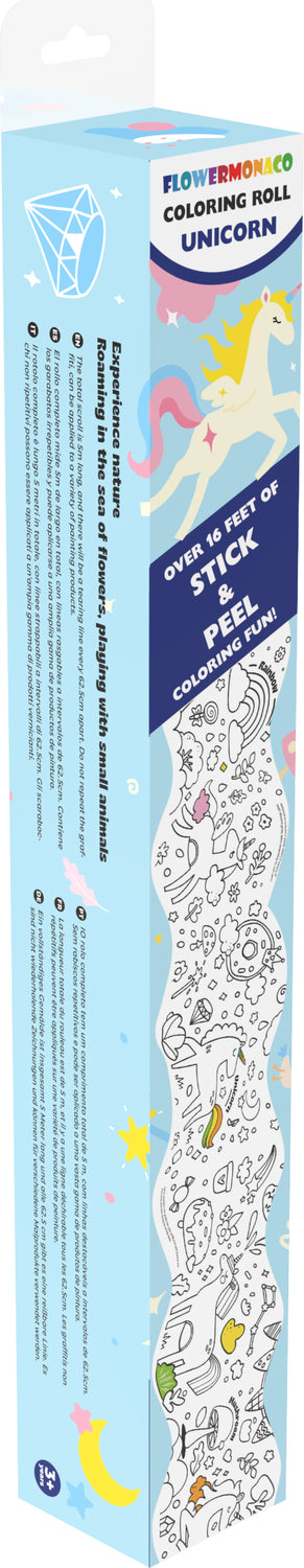 Coloring Rolling with Bonus Crayon - Unicorn